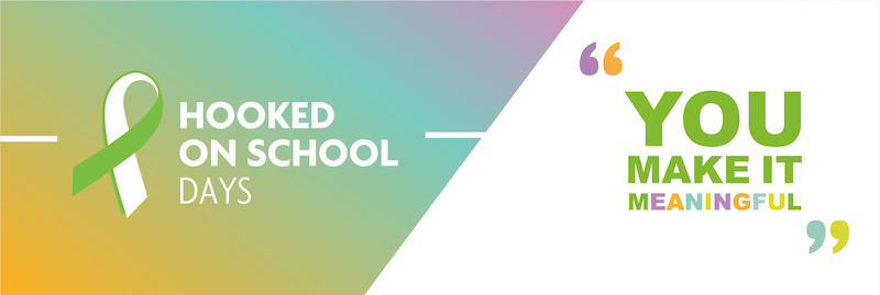 hooked on school days banner