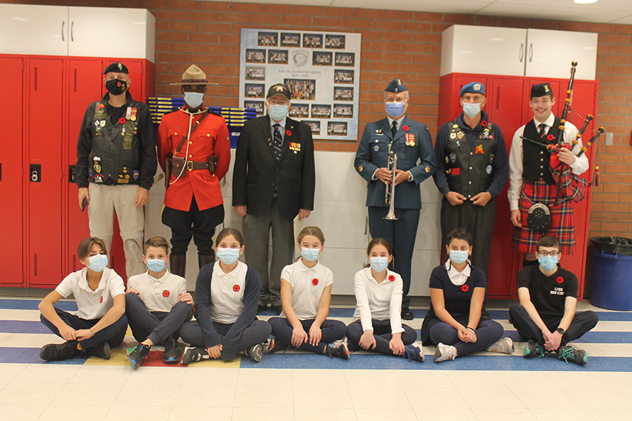 remembrance day at East Hill