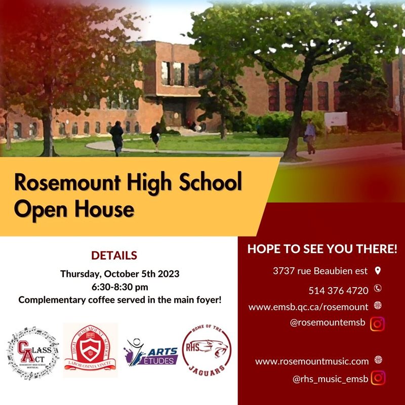 Rosemount High School Open House Flyer