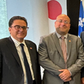 Commission scolaire English-Montréal, président Joe Ortona et directeur général Nick Katalifos