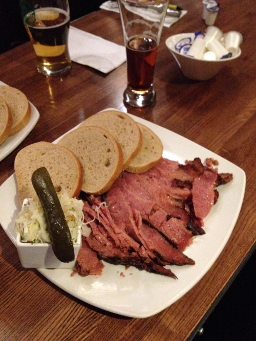 A smoked meat plate at Moe’s.