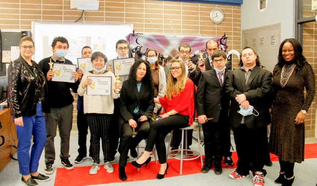 Galileo SIS students and staff celebrate at their film festival on January 27. Photos: Lucrezia Termini