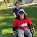 Adriana and Lenny take a second to pose during their Terry Fox Run on October 4. Wagar students met in a nearby park to complete the 5-km walk. 