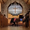 Steven Atme performs during his concert at the Church of All Saints by the Lake in Dorval on March 23.    Photo courtesy of S. Atme 