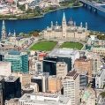 An aerial view of Parliament Hill. Photo courtesy of Ottawa Tourism