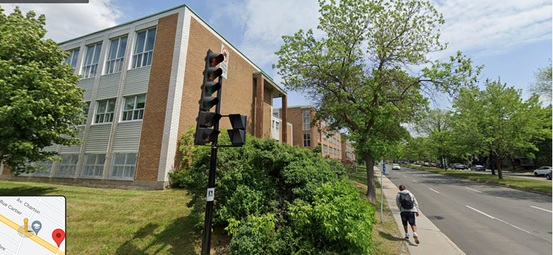 Le bâtiment actuel au coin de l'avenue Papineau et de la rue Sauriol. Photos courtoisie de la Maison de l'autisme 