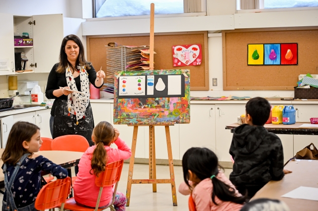 Photo caption:   Caroline DiNunzio, adapted services director at the DDO Centre for the Arts, has developed a fully integrated summer camp arts program for neurodivergent children and children with disabilities. Photo courtesy of DDO Centre for the Arts 