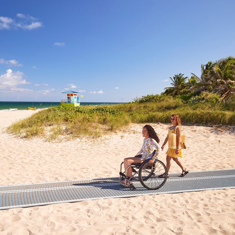Many of the beaches in Fort Lauderdale are accessible for wheelchairs.
