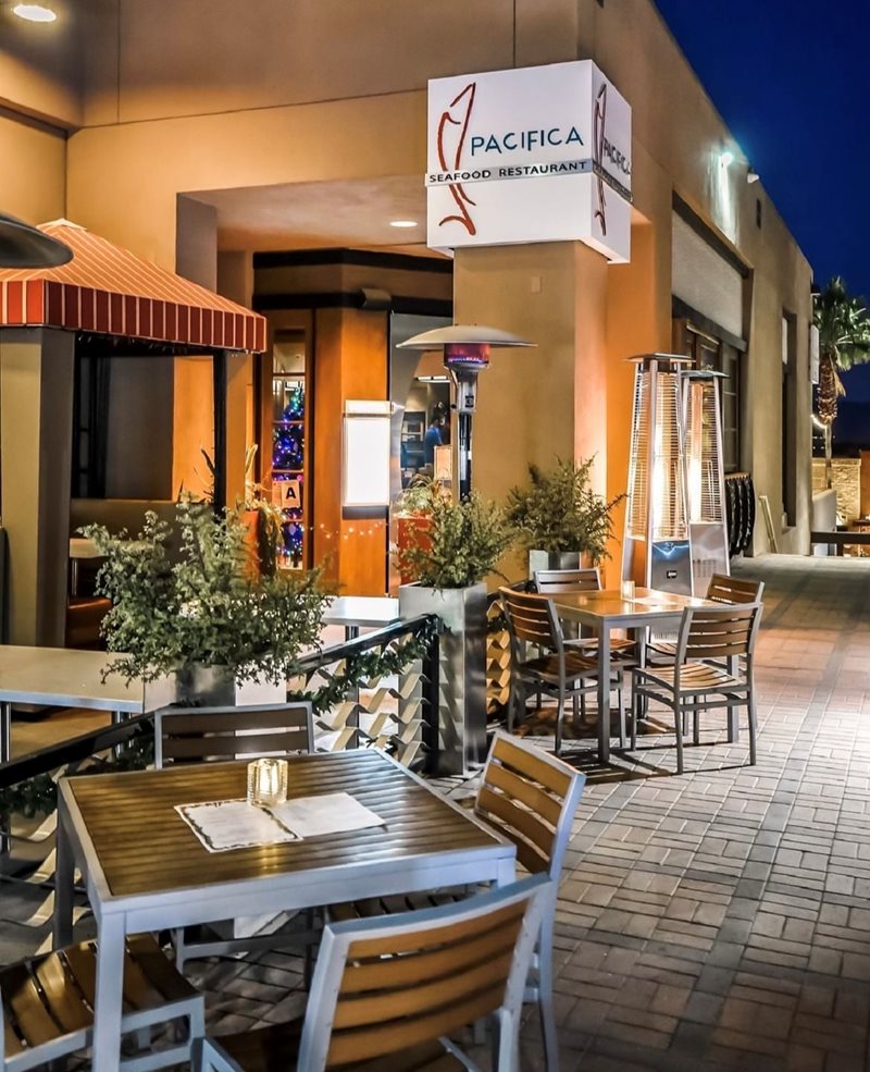 PACIFICA: Located at The Gardens on El Paseo, deemed to be the premier shopping and dining destination in the Southern California Desert region, 