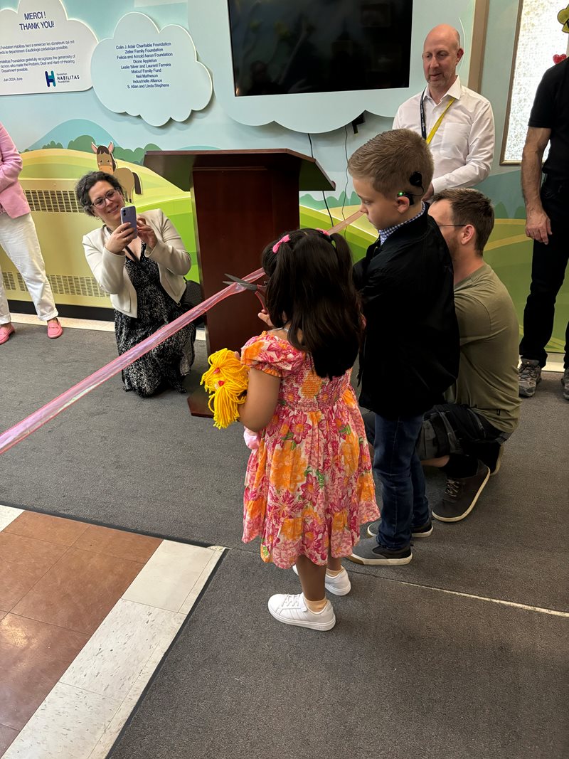 The ribbon cutting ceremony inaugurated the newly updated Pediatric Deaf and Hard of Hearing Wing on June 12.