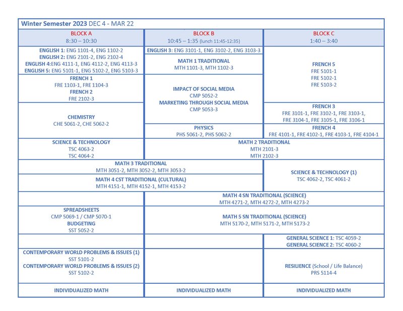 JLAC Calendar