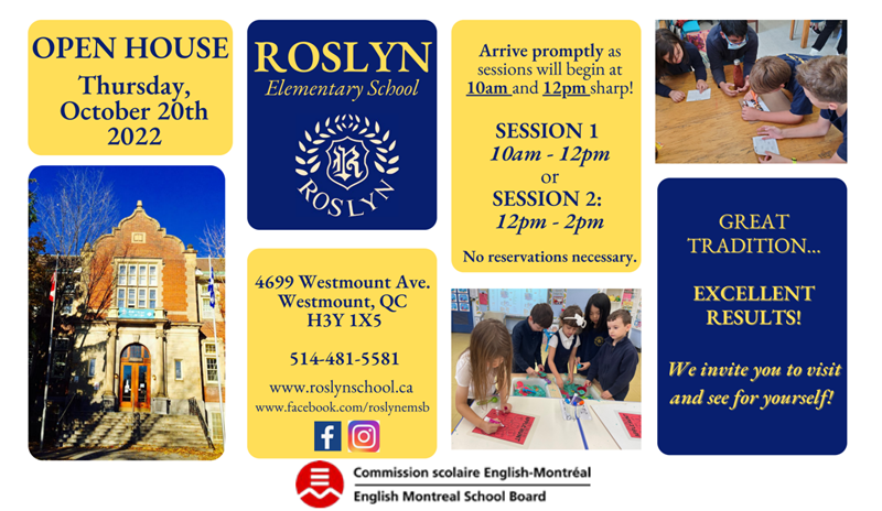 Roslyn Open House Card
