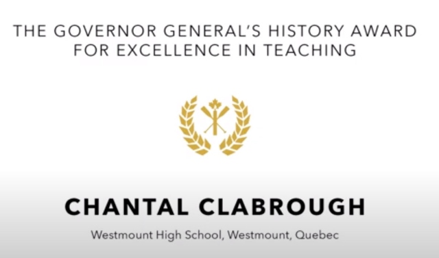 Chantal Clabrough - Canada's History