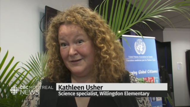  Willingdon Elementary along with their Science Teacher, Kathleen Usher