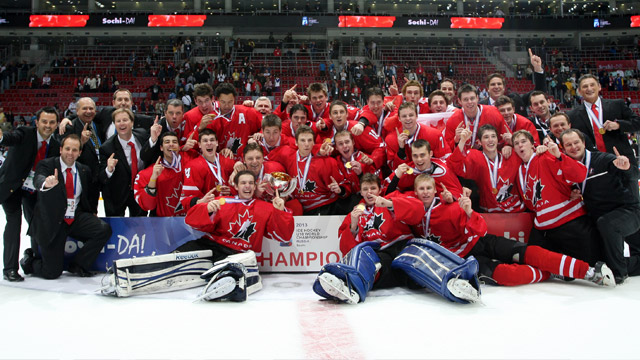 Canada's National Men's Under-18 Team wins gold medal at 2013 IIHF Ice ...