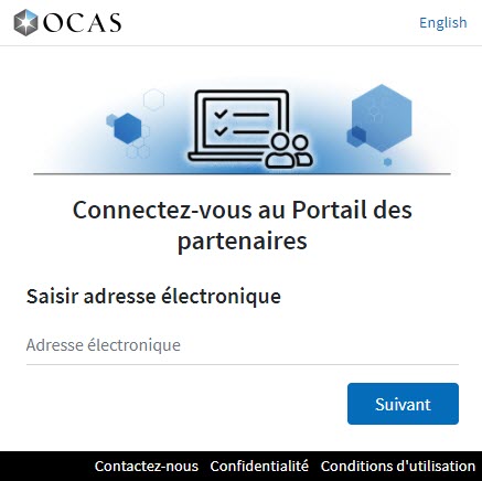 The new Partner Portal login screen